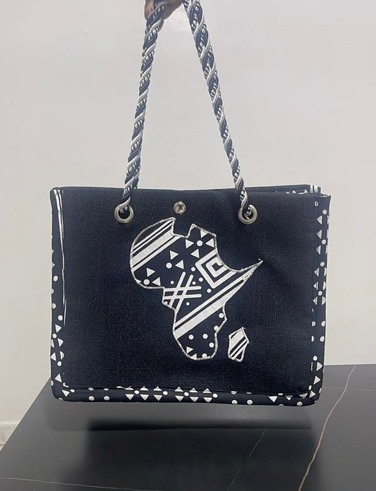 Sac à main artisanal motif Afrique
